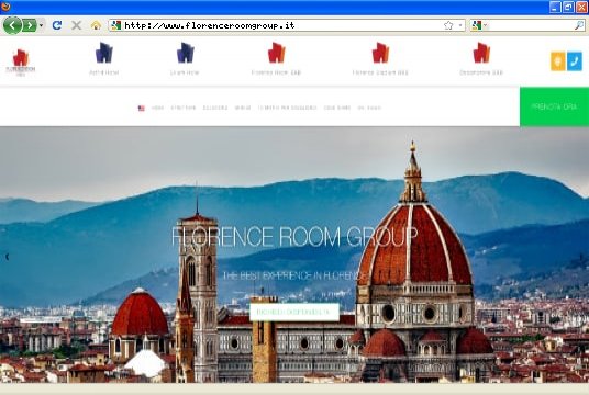 Realizzazione siti web a Firenze: sito Florence Room