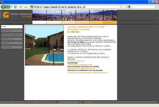 Realizzazione siti web a Firenze: sito Immobiliare Le Cure