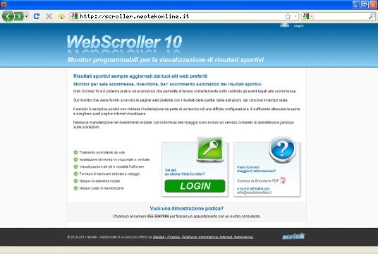 Realizzazione siti web a Firenze: sito Neotek WebScroller